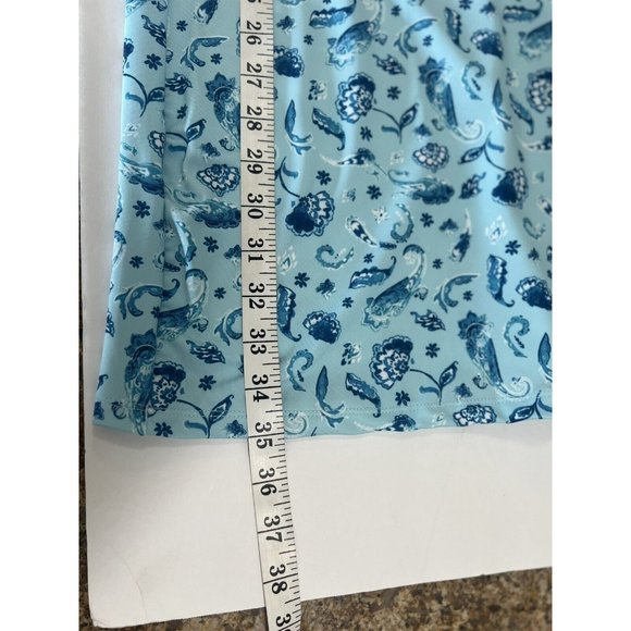 Cabana Life Blue Paisley Tunic Dress UPF50 Swim Cover Up Size Medium - Picture 7 of 8